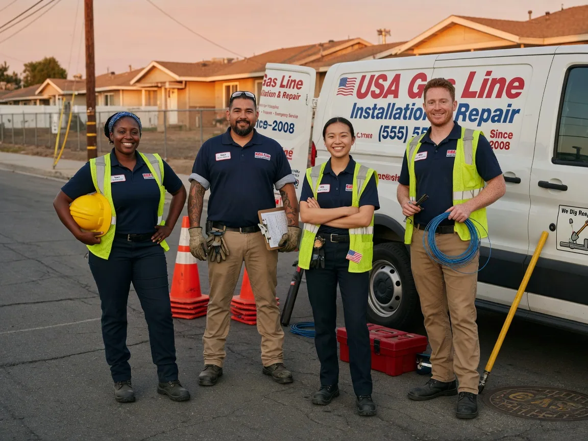 Gas Line Installation company in Hall Summit, LA